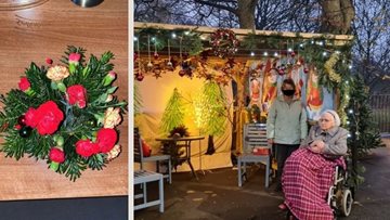Leeds care home Residents enjoy garden grotto revamp this Christmas